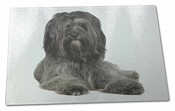 Large Glass Cutting Chopping Board Tibetan Terrier Dog