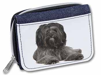 Tibetan Terrier Dog Unisex Denim Purse Wallet