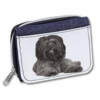 Tibetan Terrier Dog Unisex Denim Purse Wallet