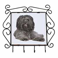 Tibetan Terrier Dog Wrought Iron Key Holder Hooks