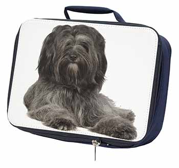 Tibetan Terrier Dog Navy Insulated School Lunch Box/Picnic Bag