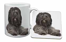 Tibetan Terrier Dog Mug and Coaster Set