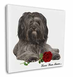 Tibetan Terrier+Rose 