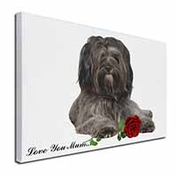 Tibetan Terrier+Rose 