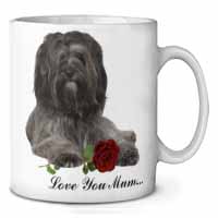 Tibetan Terrier+Rose 