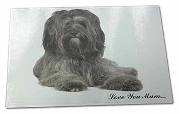 Large Glass Cutting Chopping Board Tibetan Terrier 