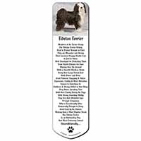 Tibetan Terrier Dog Bookmark, Book mark, Printed full colour