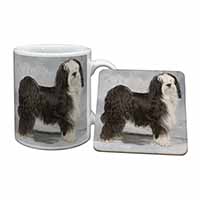 Tibetan Terrier Dog Mug and Coaster Set