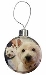 West Highland Terrier Dogs Christmas Bauble