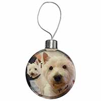 West Highland Terrier Dogs Christmas Bauble