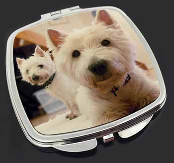 West Highland Terrier Dogs Make-Up Compact Mirror
