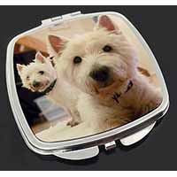 West Highland Terrier Dogs Make-Up Compact Mirror