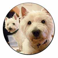 West Highland Terrier Dogs Fridge Magnet Printed Full Colour