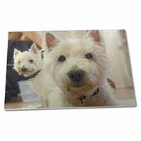 Large Glass Cutting Chopping Board West Highland Terrier Dogs