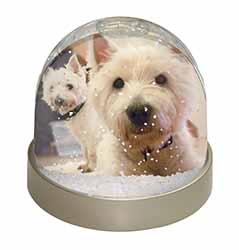 West Highland Terrier Dogs Snow Globe Photo Waterball