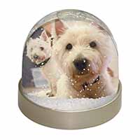 West Highland Terrier Dogs Snow Globe Photo Waterball