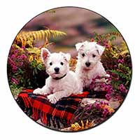 West Highland Terriers Fridge Magnet Printed Full Colour