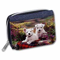 West Highland Terriers Unisex Denim Purse Wallet