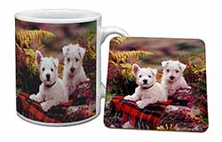West Highland Terriers Mug and Coaster Set
