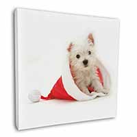 West Highland Terrier Dog Square Canvas 12"x12" Wall Art Picture Print
