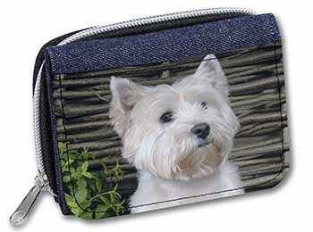 West Highland Terrier Dog Unisex Denim Purse Wallet