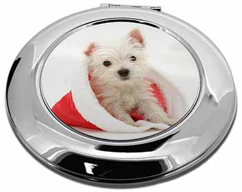 West Highland Terrier Dog Make-Up Round Compact Mirror