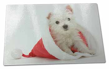 Large Glass Cutting Chopping Board West Highland Terrier Dog