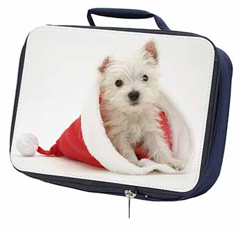 West Highland Terrier Dog Navy Insulated School Lunch Box/Picnic Bag