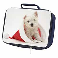 West Highland Terrier Dog Navy Insulated School Lunch Box/Picnic Bag