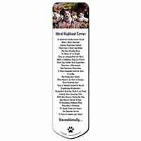 West Highland Terrier Dogs Bookmark, Book mark, Printed full colour