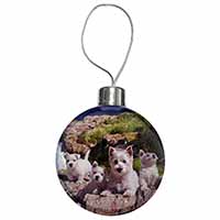 West Highland Terrier Dogs Christmas Bauble