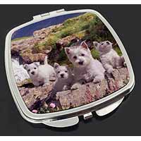 West Highland Terrier Dogs Make-Up Compact Mirror