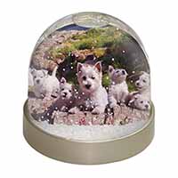 West Highland Terrier Dogs Snow Globe Photo Waterball