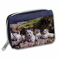 West Highland Terrier Dogs Unisex Denim Purse Wallet