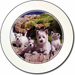 West Highland Terrier Dogs Car or Van Permit Holder/Tax Disc Holder