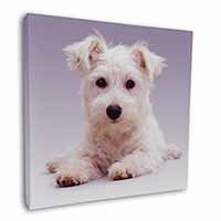 West Highland Terrier Dog Square Canvas 12"x12" Wall Art Picture Print