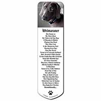 Weimaraner Dog  Bookmark, Book mark, Printed full colour