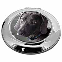 Weimaraner Dog  Make-Up Round Compact Mirror