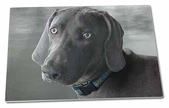 Large Glass Cutting Chopping Board Weimaraner Dog 