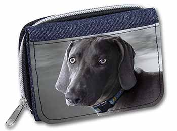 Weimaraner Dog  Unisex Denim Purse Wallet