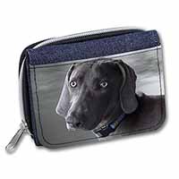 Weimaraner Dog  Unisex Denim Purse Wallet