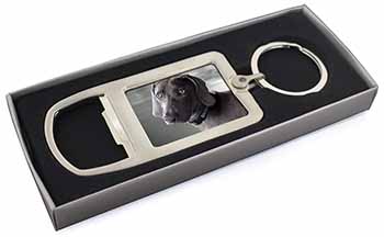 Weimaraner Dog  Chrome Metal Bottle Opener Keyring in Box