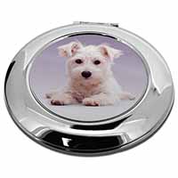 West Highland Terrier Dog Make-Up Round Compact Mirror