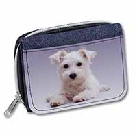 West Highland Terrier Dog Unisex Denim Purse Wallet