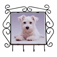 West Highland Terrier Dog Wrought Iron Key Holder Hooks