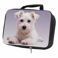 West Highland Terrier Dog Black Insulated School Lunch Box/Picnic Bag