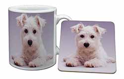 West Highland Terrier Dog Mug and Coaster Set