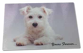 Large Glass Cutting Chopping Board West Highland Terrier 