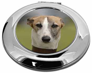 Whippet Dog Make-Up Round Compact Mirror