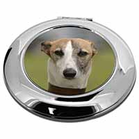 Whippet Dog Make-Up Round Compact Mirror